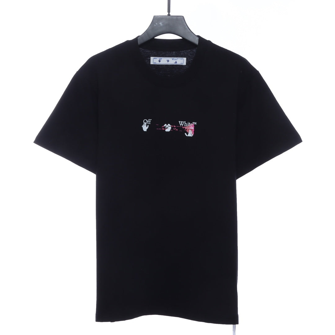 OW Acrylic Arrow Print Short Sleeve