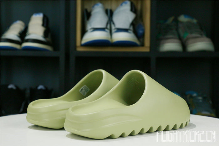 Kanye West Yeezy Slide Resin 2019(FX0494豆绿)(LN5 A1 Batch)