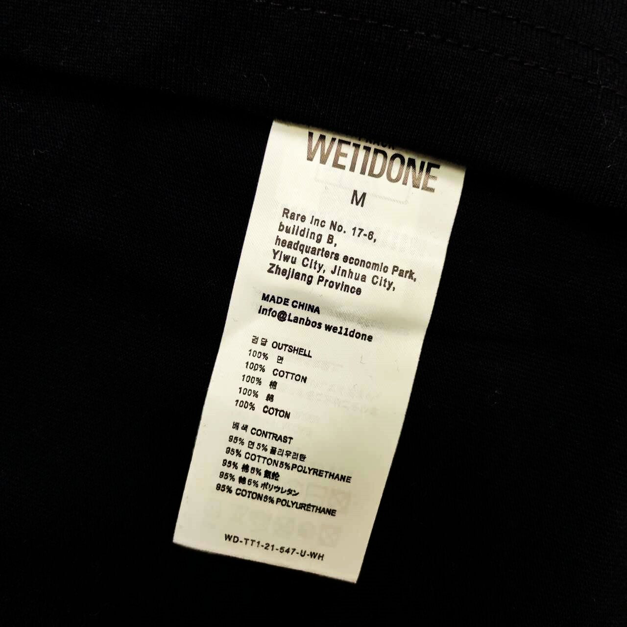 WE11D0NETRACK New Colorful Hand-Painted Graffiti T-Shirt