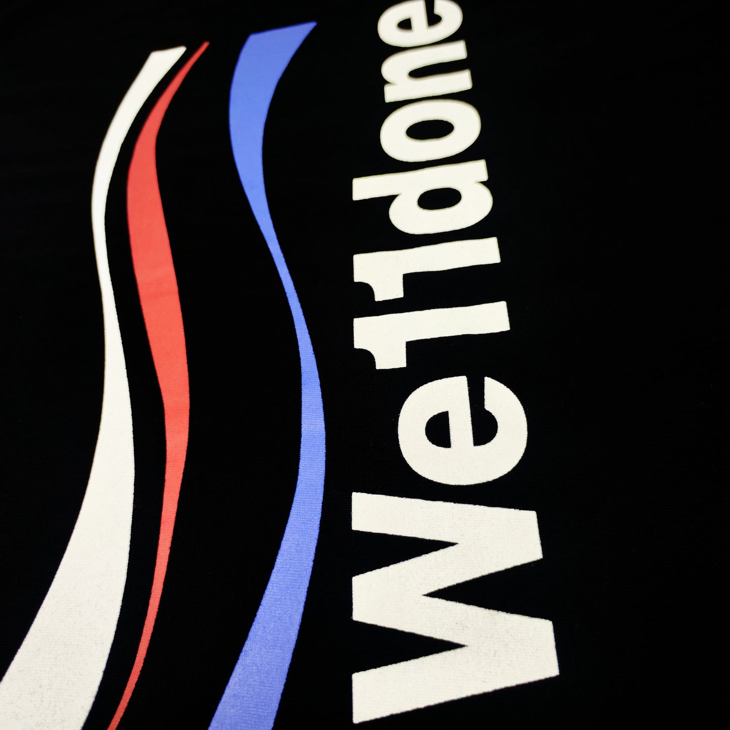 WE11D0NETRACK Sea wave with three stripes T-Shirt