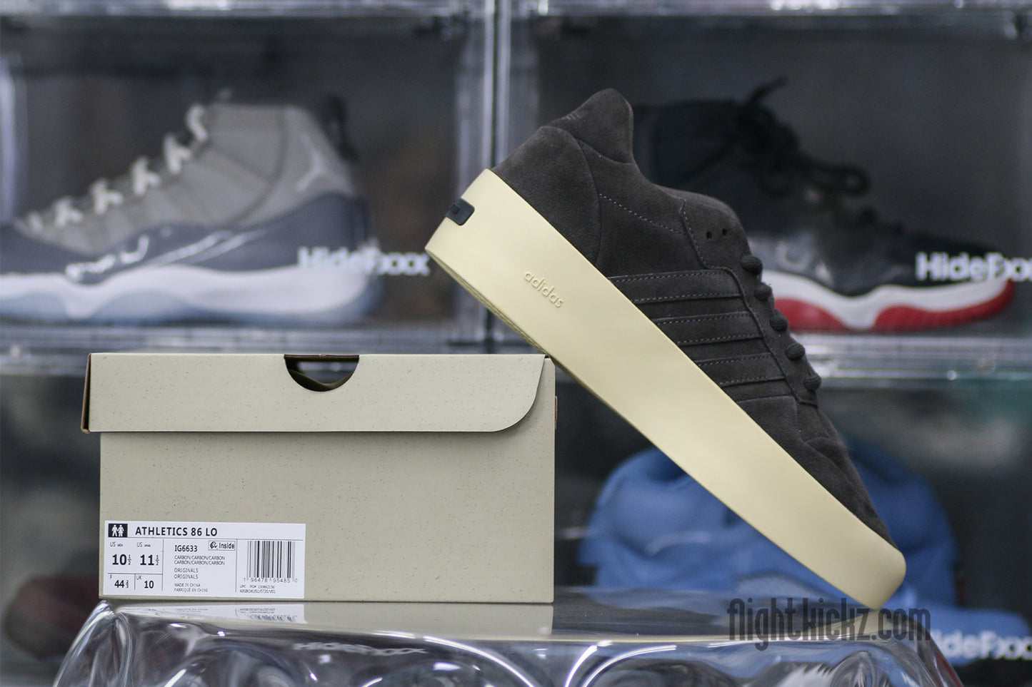 Fear of God x adidas Rivalry Low 86 Core Black