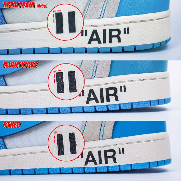 Off white X Air Jordan 1 UNC NRG 2018 (LN5 A1 Batch)