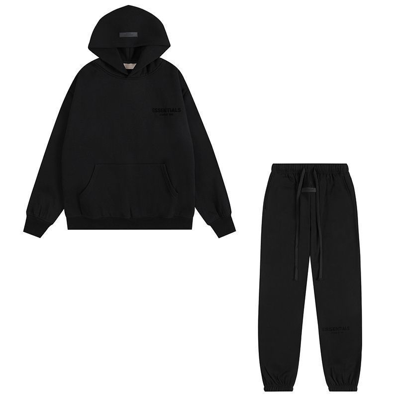 Classic simplify pure color hoodie pant tracksuit
