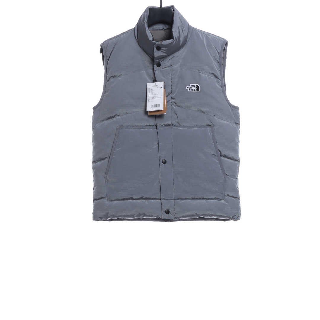 The North Face chest patch micro label down vest