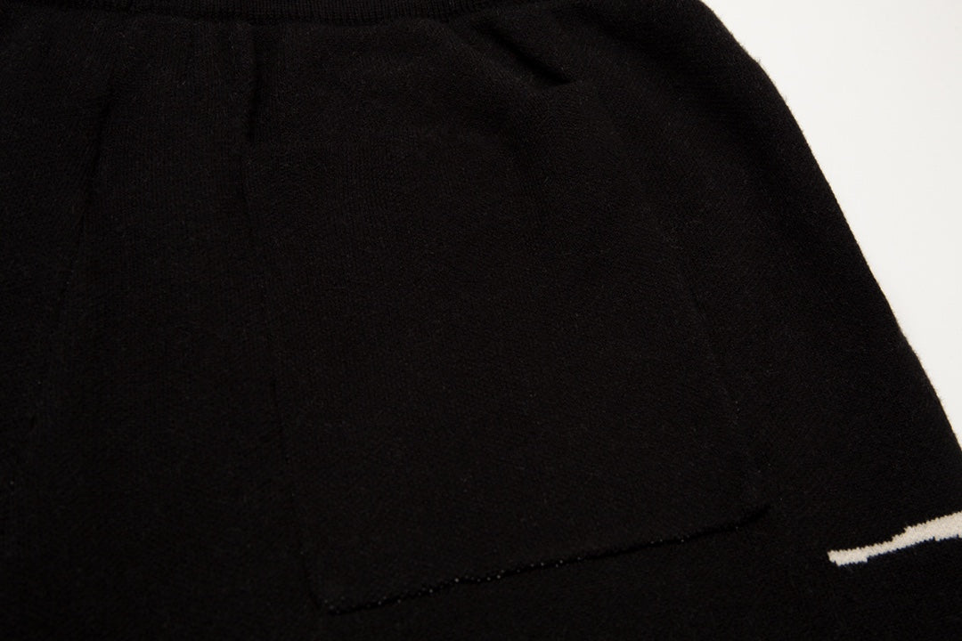 Rhud3 2023ss men's and women's knitted jacquard alphabet shorts