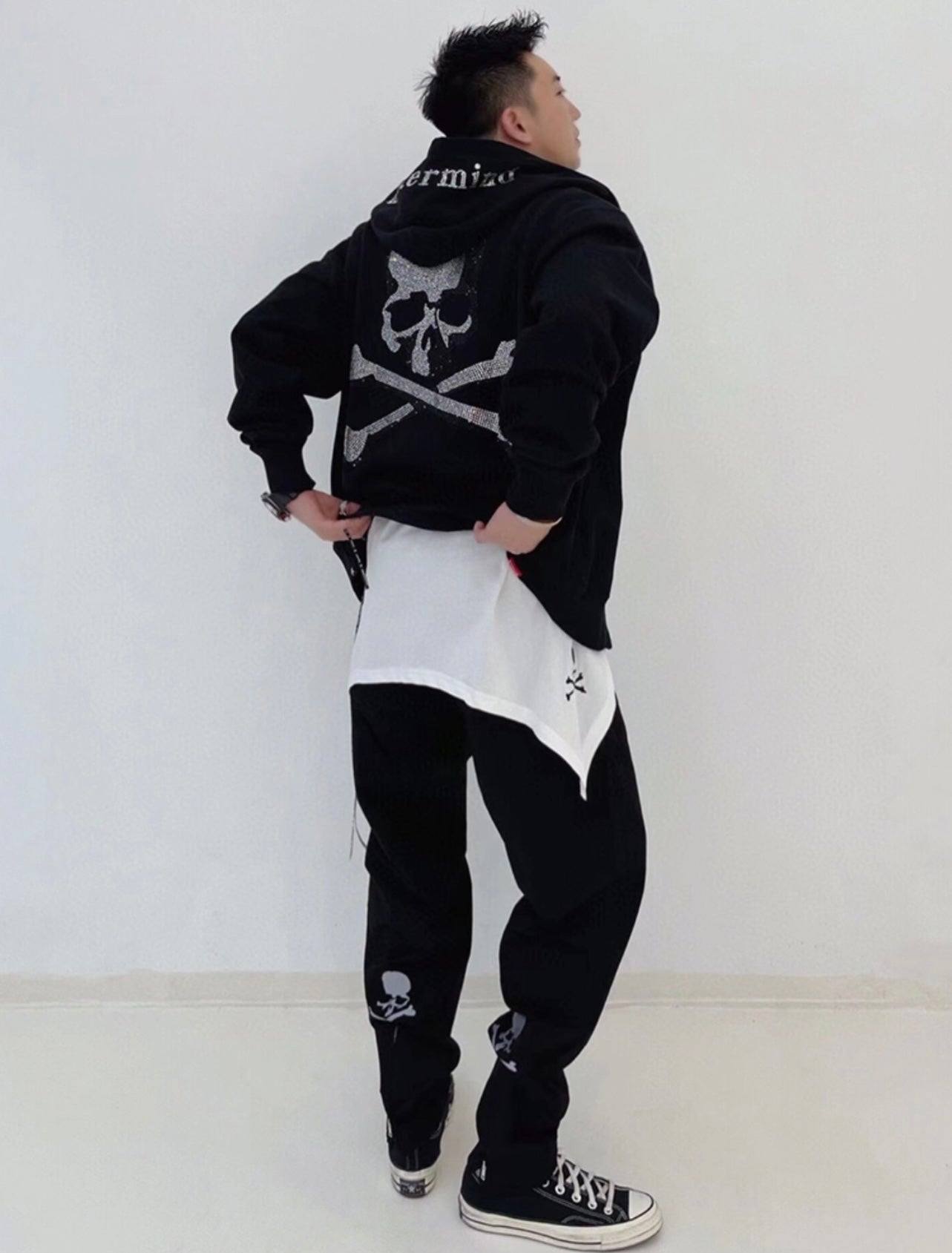 MMJ joint Dickies reflective printed logo trousers