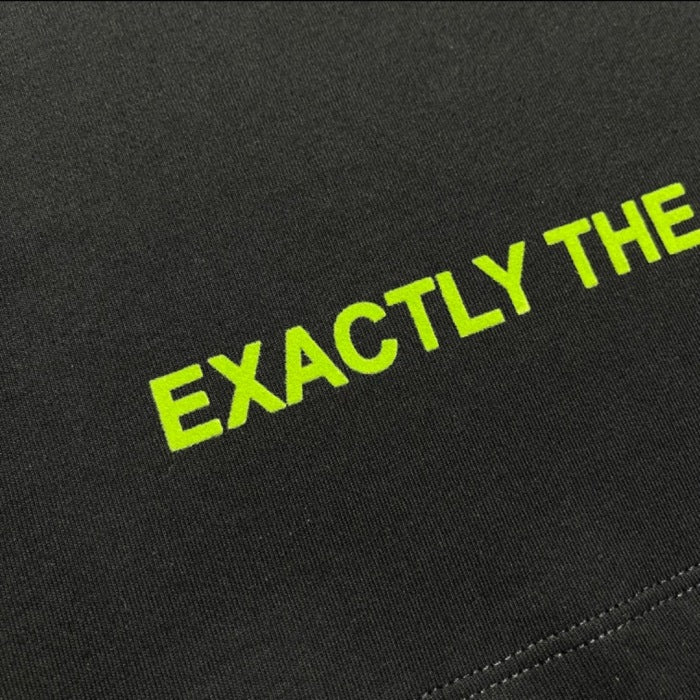 Ow23ss embroidery printing flocking letter short sleeves