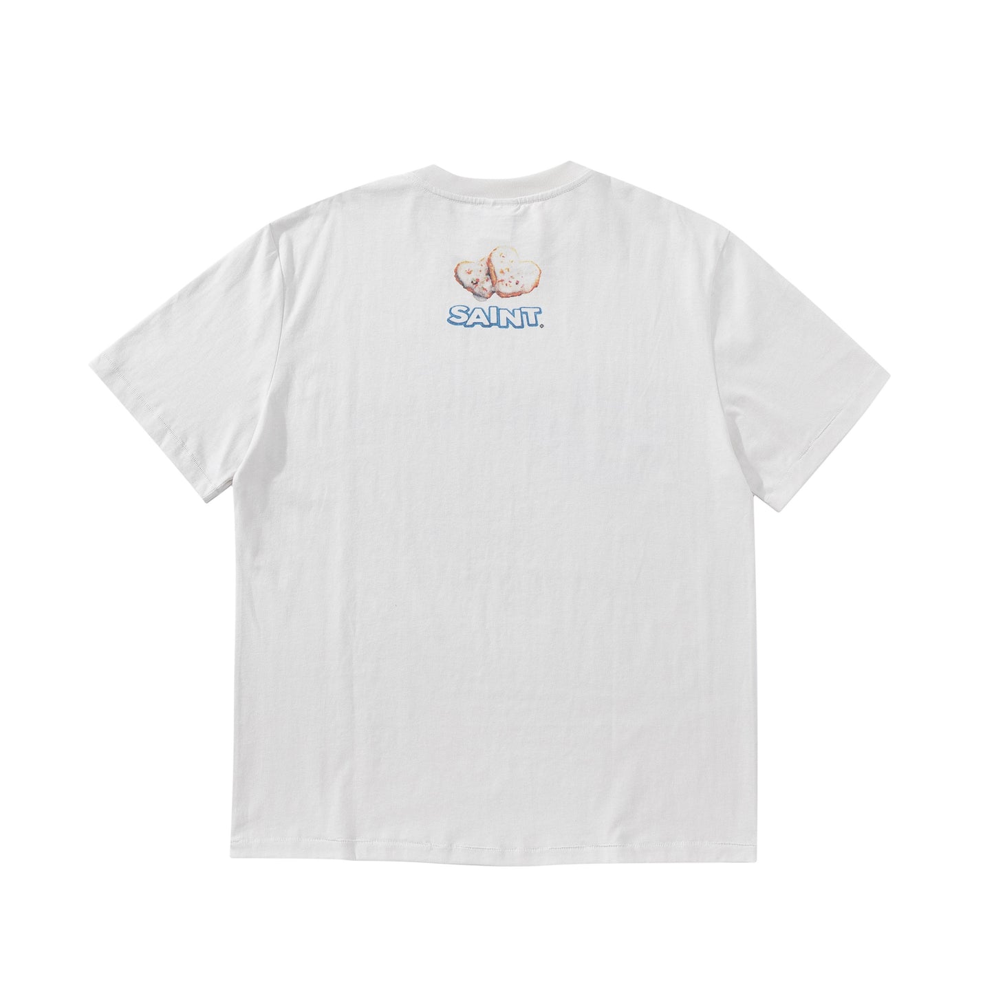 SaintMichael 22AW New Style OREO Cookie Vintage Washed Print Short Sleeve T-shirt