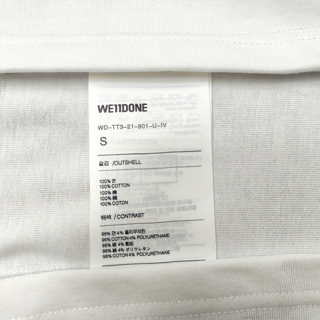 WE11D0NE TRACK Embossed Banner T-Shirt