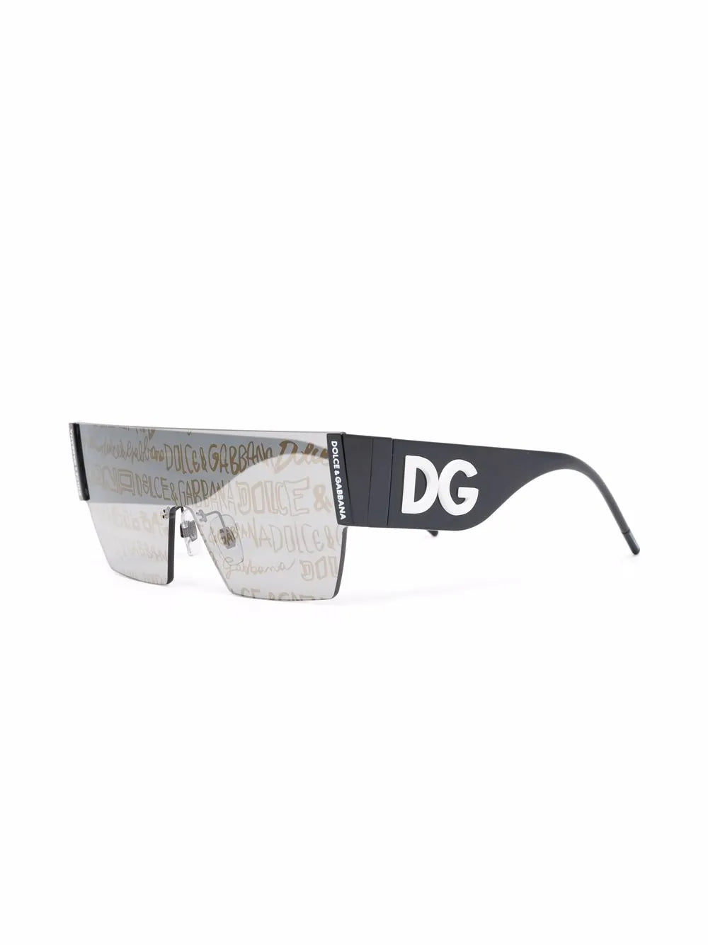 Dolce & Gabbana Eyewear logo tinted visor sunglasses
