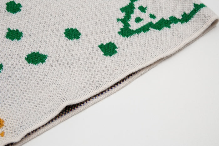 Rhud3 2023ss men's and women's same style cashew flower knitted shorts