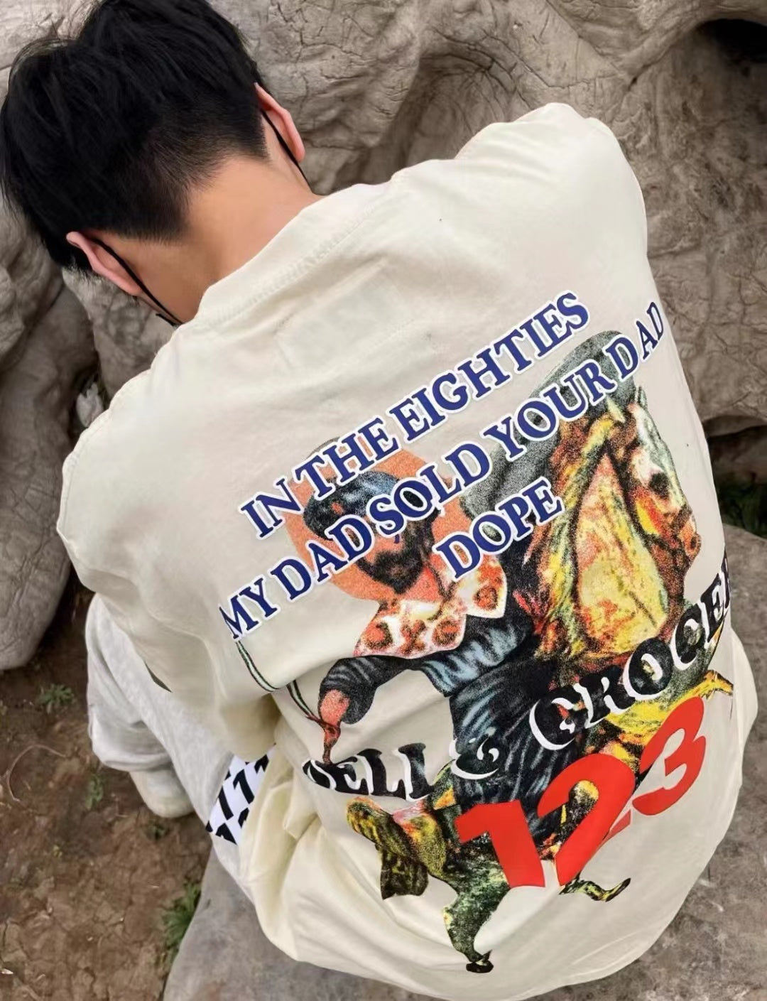 RRR123 Knight print short-sleeved T-shirt