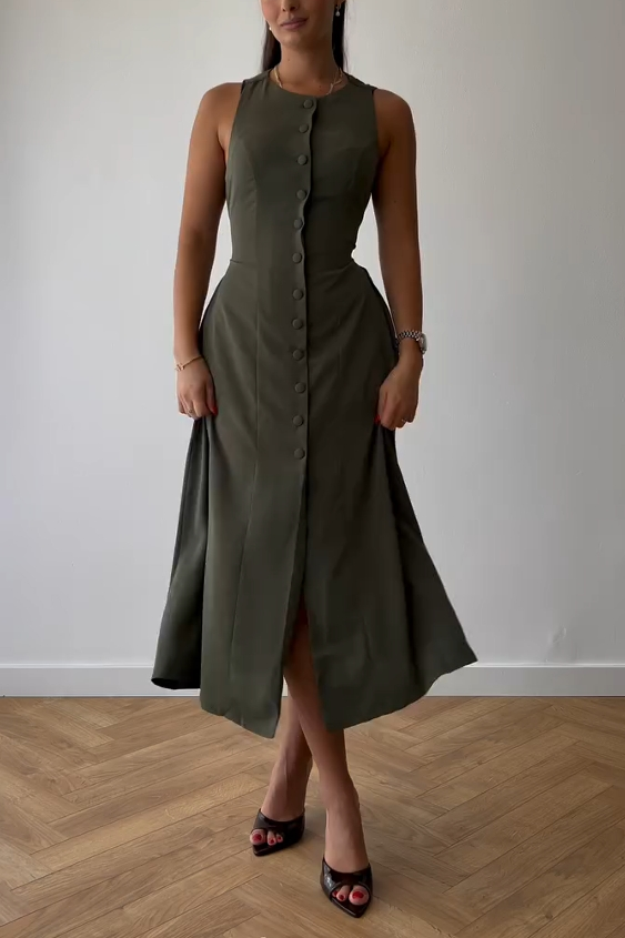 Timeless Cinched Midi Dress