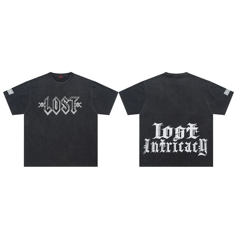 New released washing black tshirt
