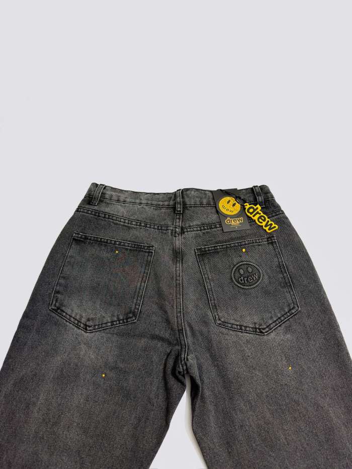 Drew House Broken Hole Washed Splash Ink Jeans