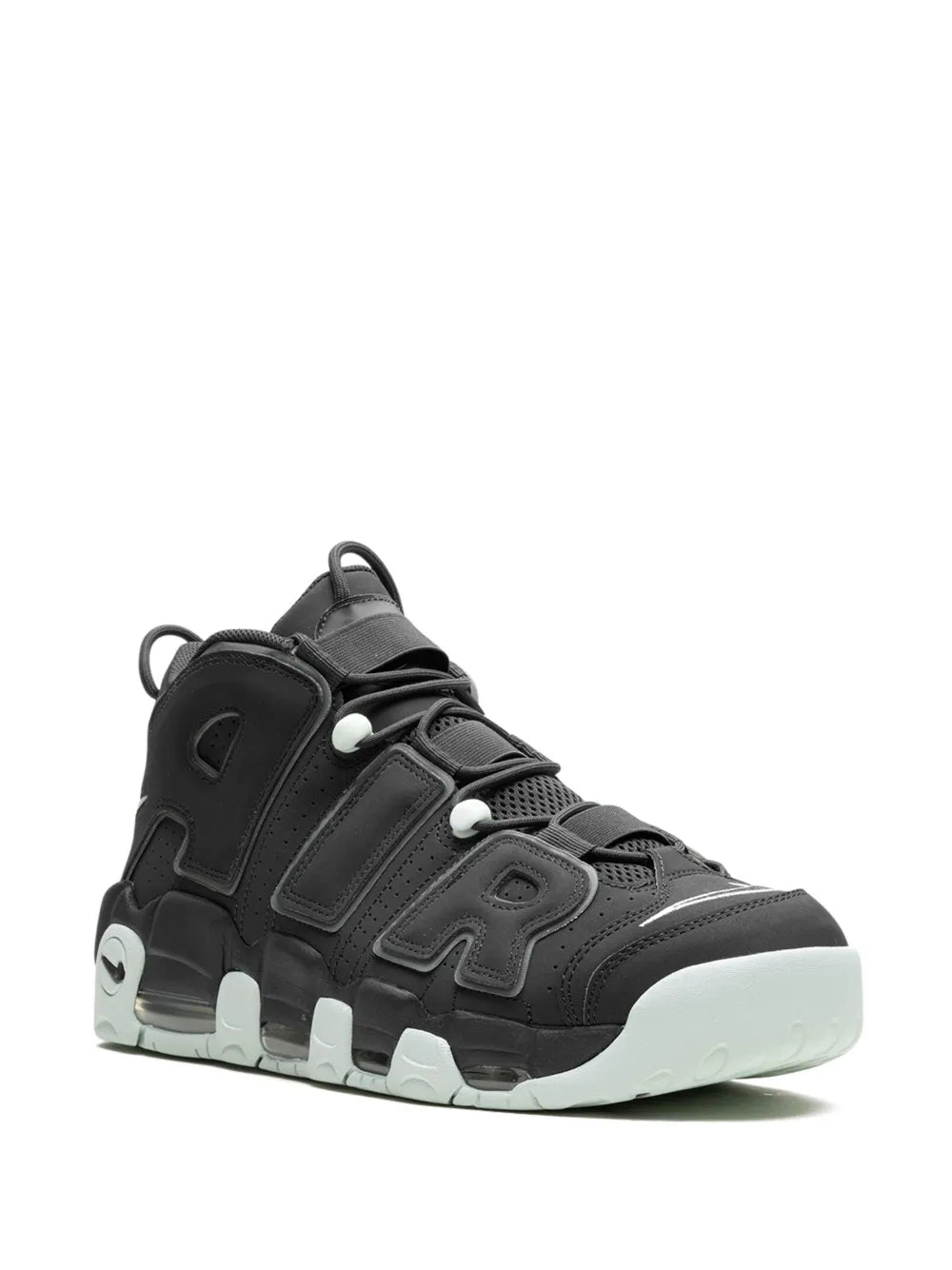 Nike Air More Uptempo "Dark Smoke Grey/Light Smoke Grey/Barely Green" sneakers