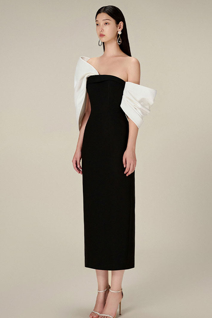 Oversized Bow Hepburn Dress