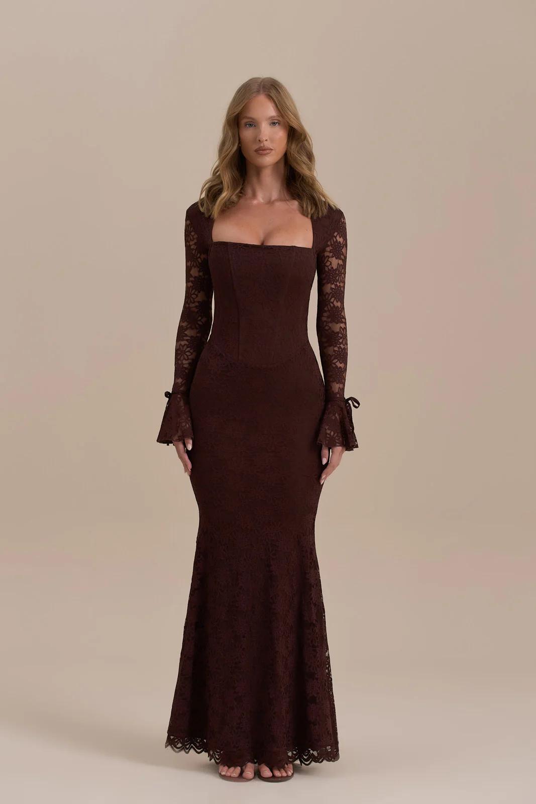 Juliette Lace Mermaid Maxi Dress