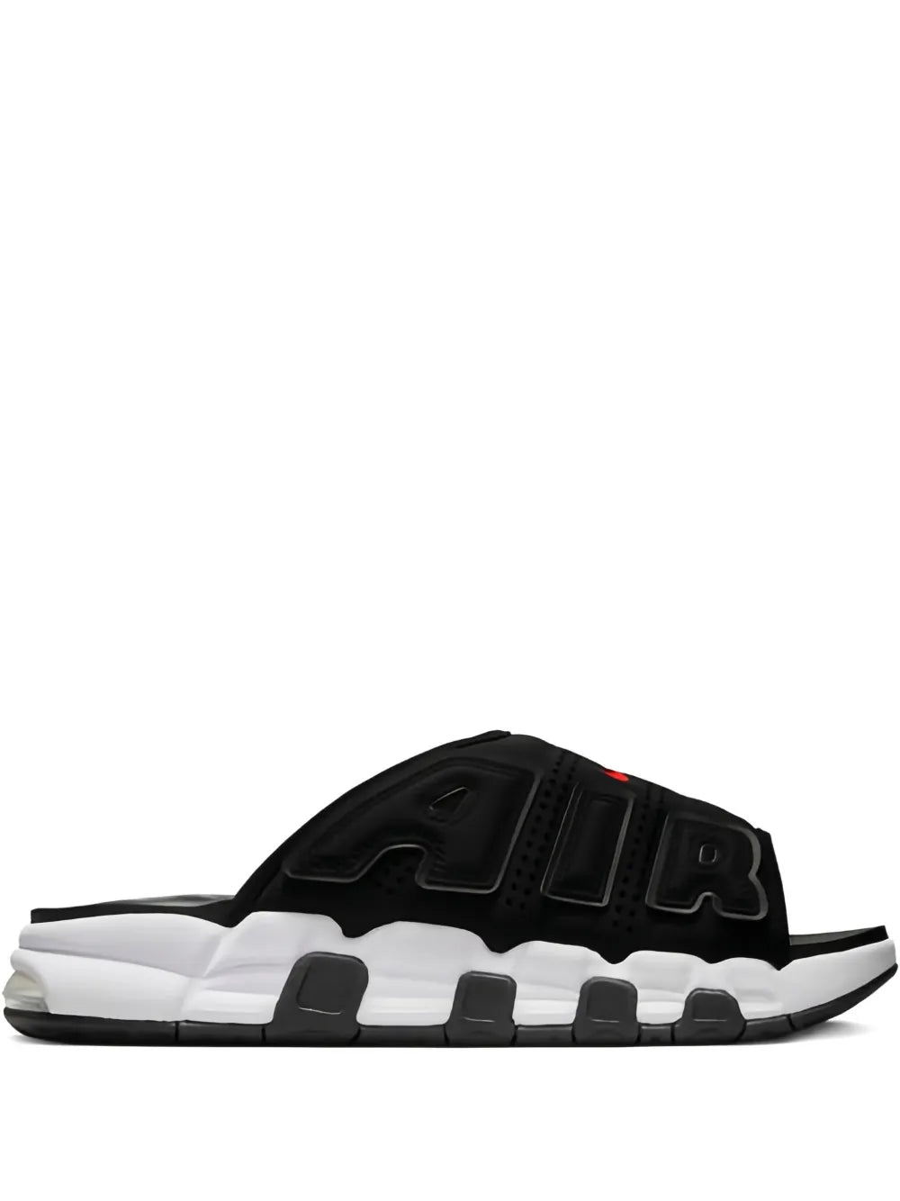 Nike Air More Uptempo "Black/White/Red" slides