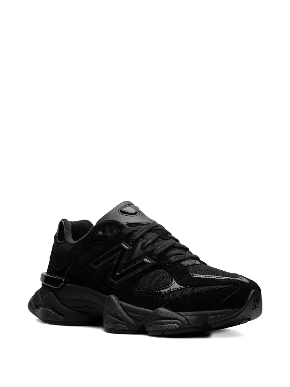 New Balance 9060 "Triple Black Patent" sneakers