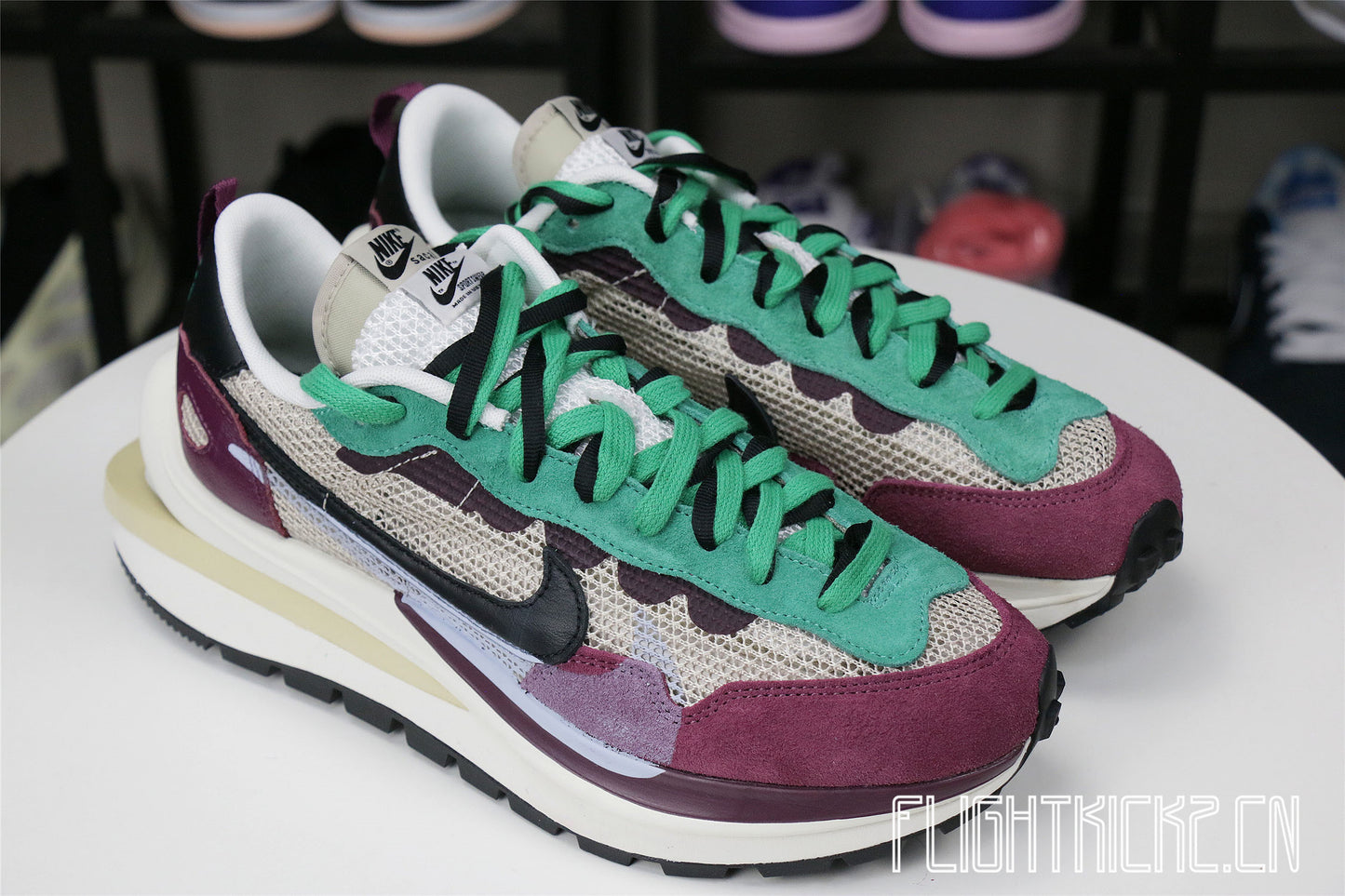 Nike Vaporwaffle sacai Villain Red Neptune Green (LN5 A1)