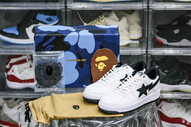 JJJJound x Bapesta White Black