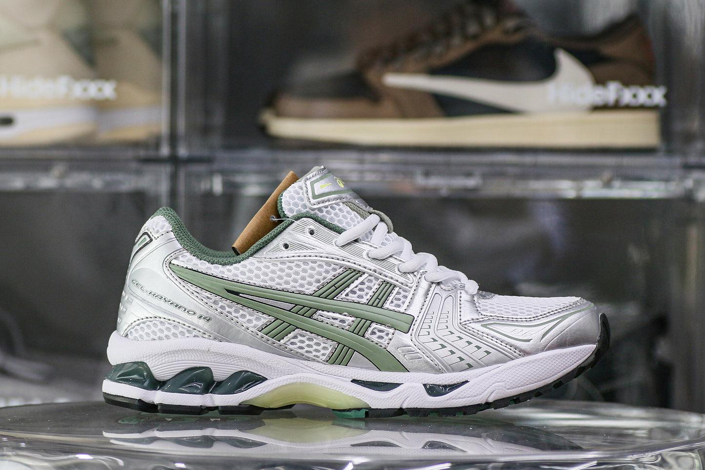 Gel Kayano 14 White Pure Silver Slate Grey Sage
