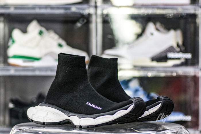 Balenciag* 3XL Sock Sneaker 'Black White'