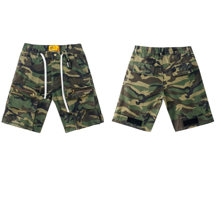 God Speed Cargo Denim Shorts