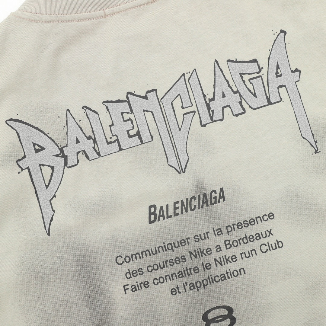 Balancig* Chest letter print T-shirt