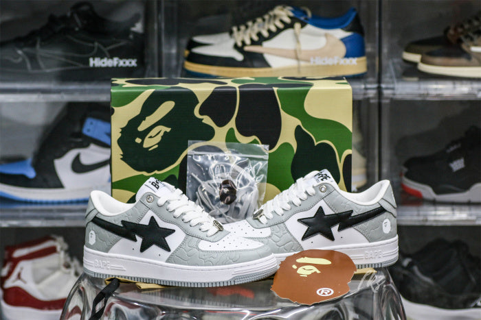 A Bathing Ape Bape Sta Low Grey Black