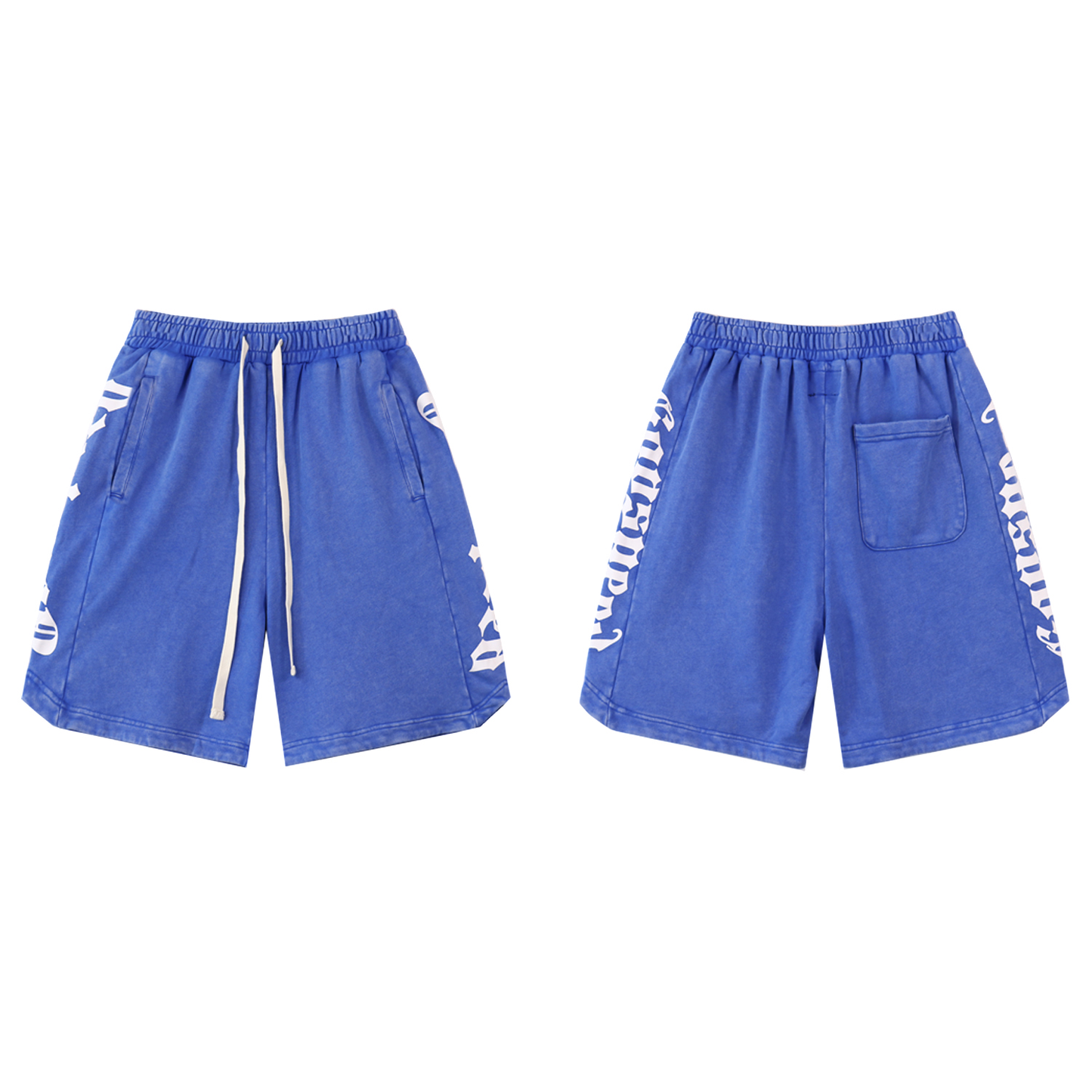 1:1 new releasing casual washed and distressed patchwork shorts