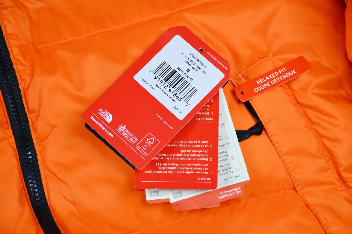 The North Face TNF 1996 Down Jacket Orange