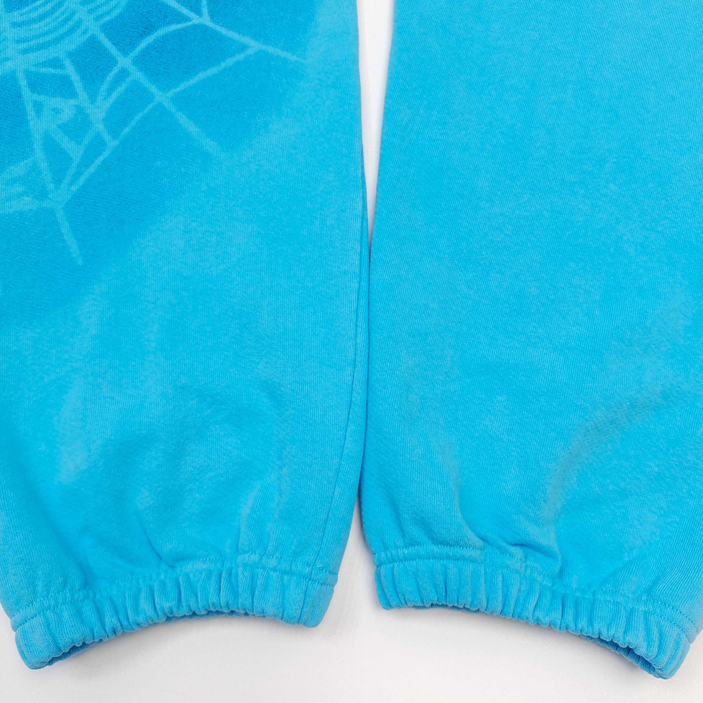 1:1 Blue letter shadow mesh printed light blue sweatpants