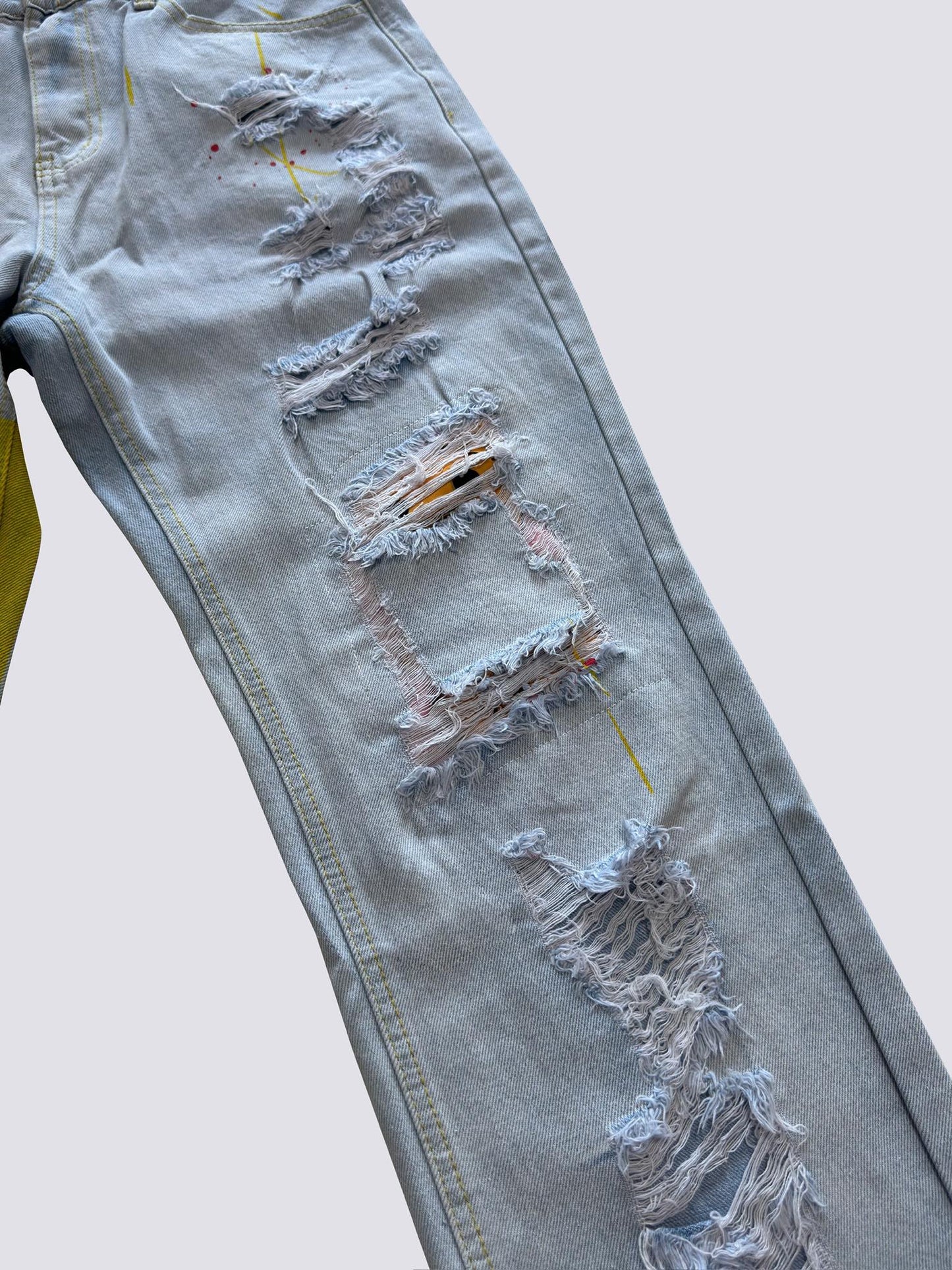 Drew House Teddy Bear Smiling Face Jeans