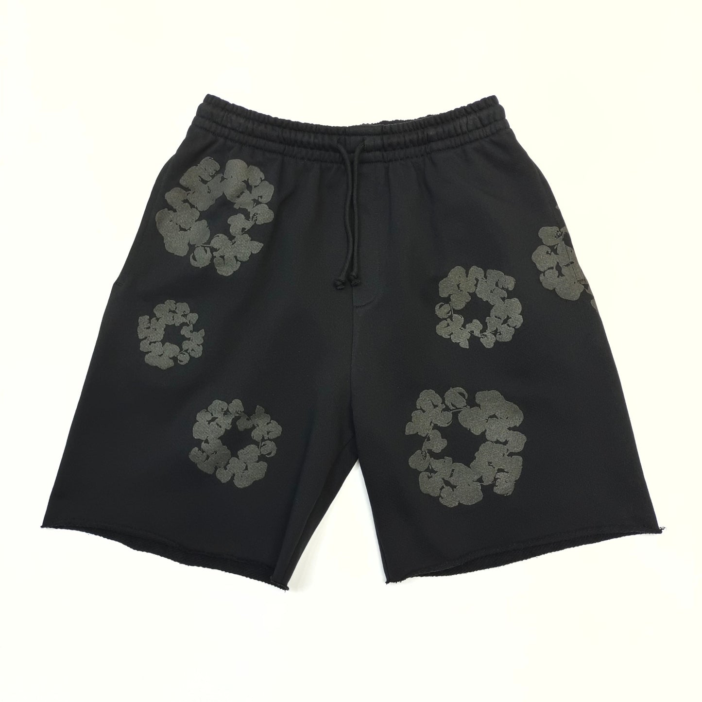New charcoal ash cotton shorts