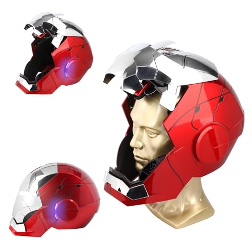 Iron-Man MK 5 Wearable Electronic Helmet: Voice & Remote Controlled, LED Eyes & Sound Effects, Perfect Super Hero Movie Prop and Figure for Adults Collectors- Ideal Gift for Halloween & Christmas