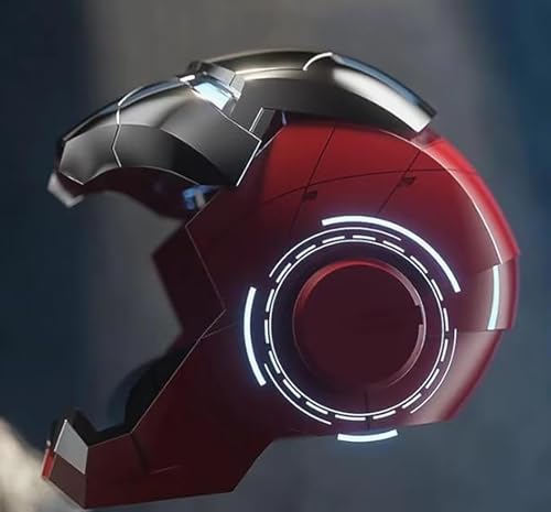 Iron-Man MK 5 Wearable Electronic Helmet: Voice & Remote Controlled, LED Eyes & Sound Effects, Perfect Super Hero Movie Prop and Figure for Adults Collectors- Ideal Gift for Halloween & Christmas