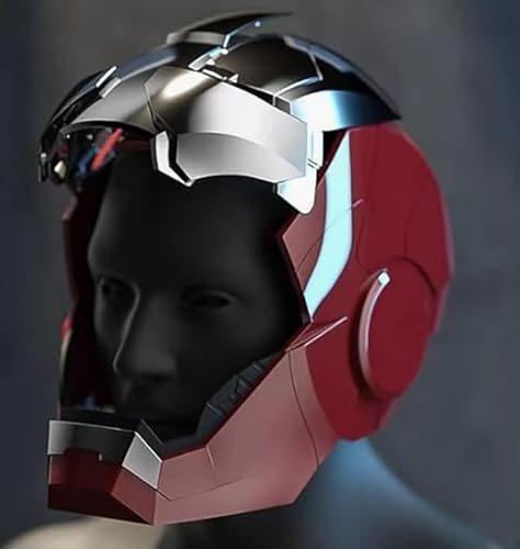 Iron-Man MK 5 Wearable Electronic Helmet: Voice & Remote Controlled, LED Eyes & Sound Effects, Perfect Super Hero Movie Prop and Figure for Adults Collectors- Ideal Gift for Halloween & Christmas
