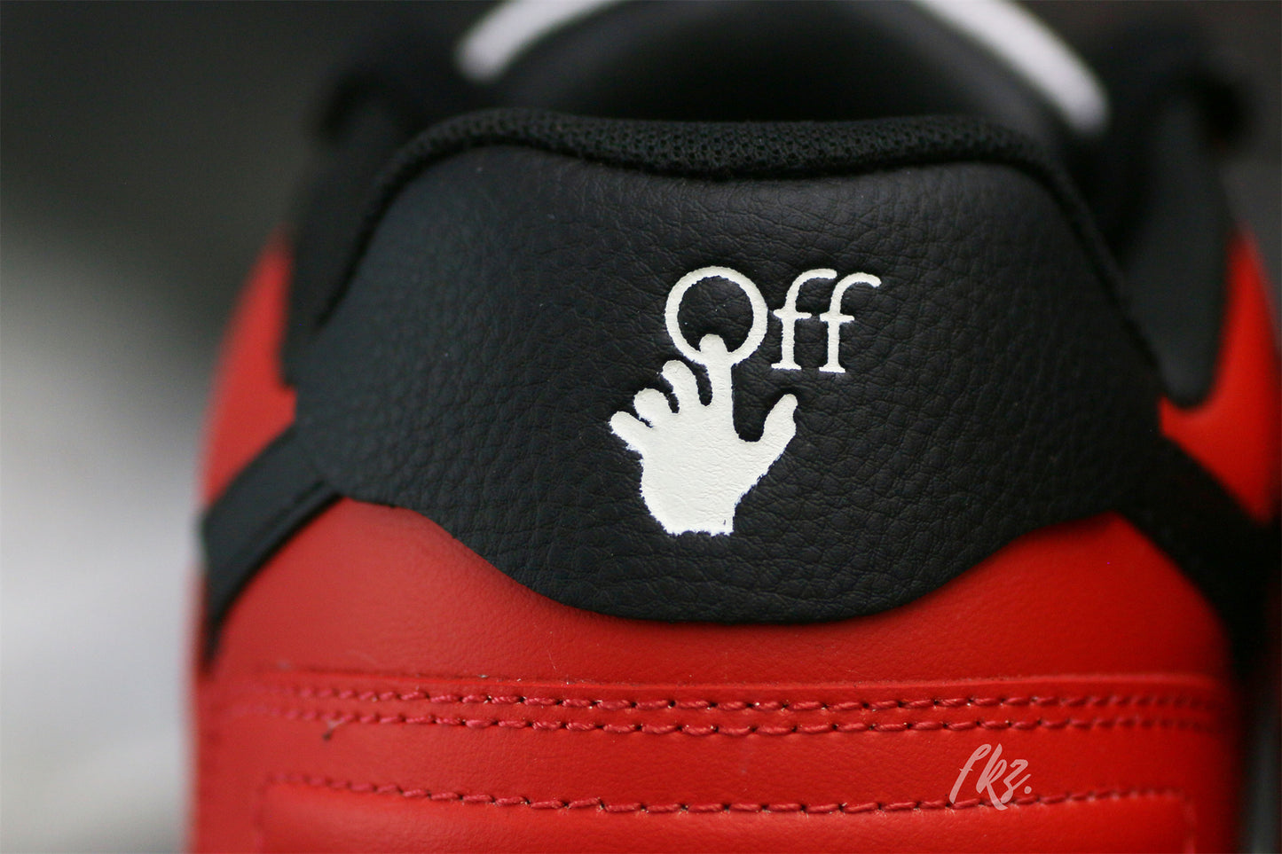 OFF-WHITE White & Black Red 'Out Of Office' Sneakers