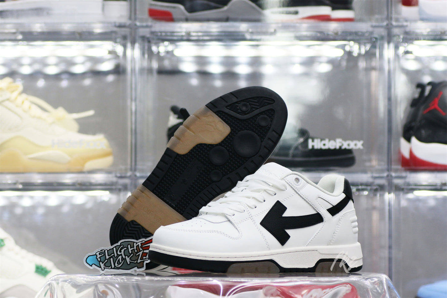 OFF-WHITE White & Black 'Out Of Office' Sneakers