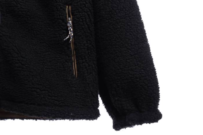 The North Face Double Laminated Sherpa White Zip Jacket