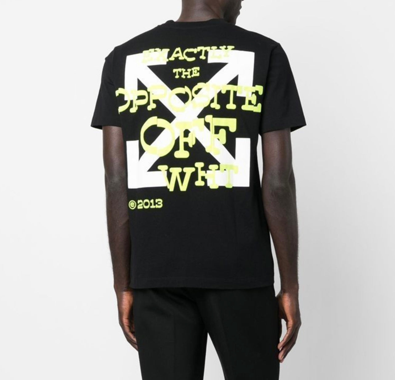 OW green paint letter arrowhead short sleeves