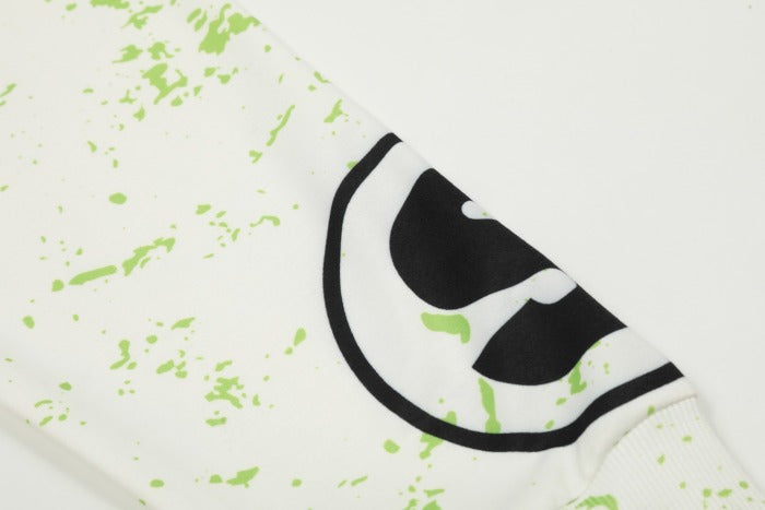 Saint Mich@el Tears Full Print Long Sleeve White Blue Bone