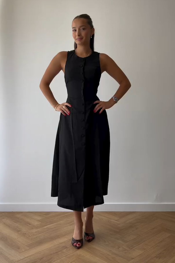 Timeless Cinched Midi Dress