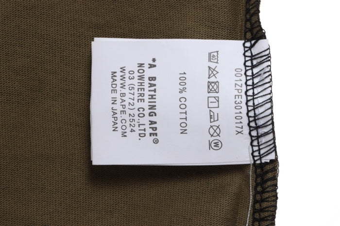 BAPE color matching camouflage shark mouth print short sleeves