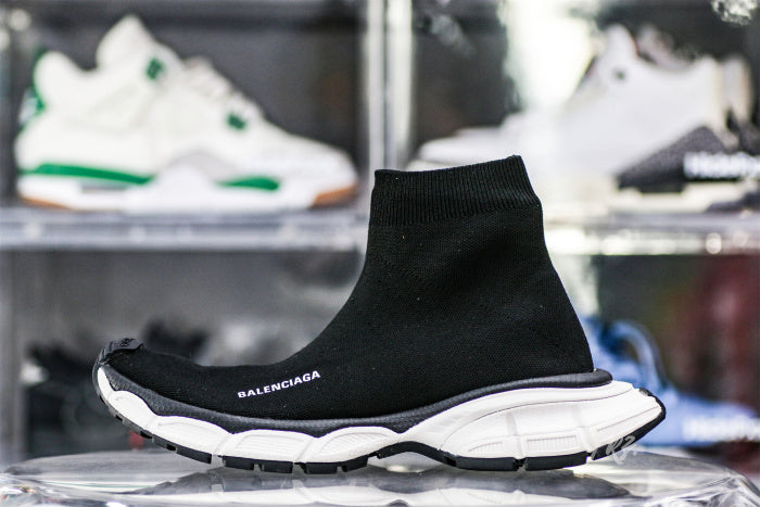 Balenciag* 3XL Sock Sneaker 'Black White'