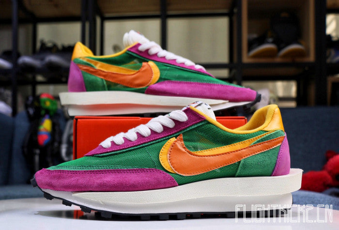 Nike LD Waffle Sacai Green Pink