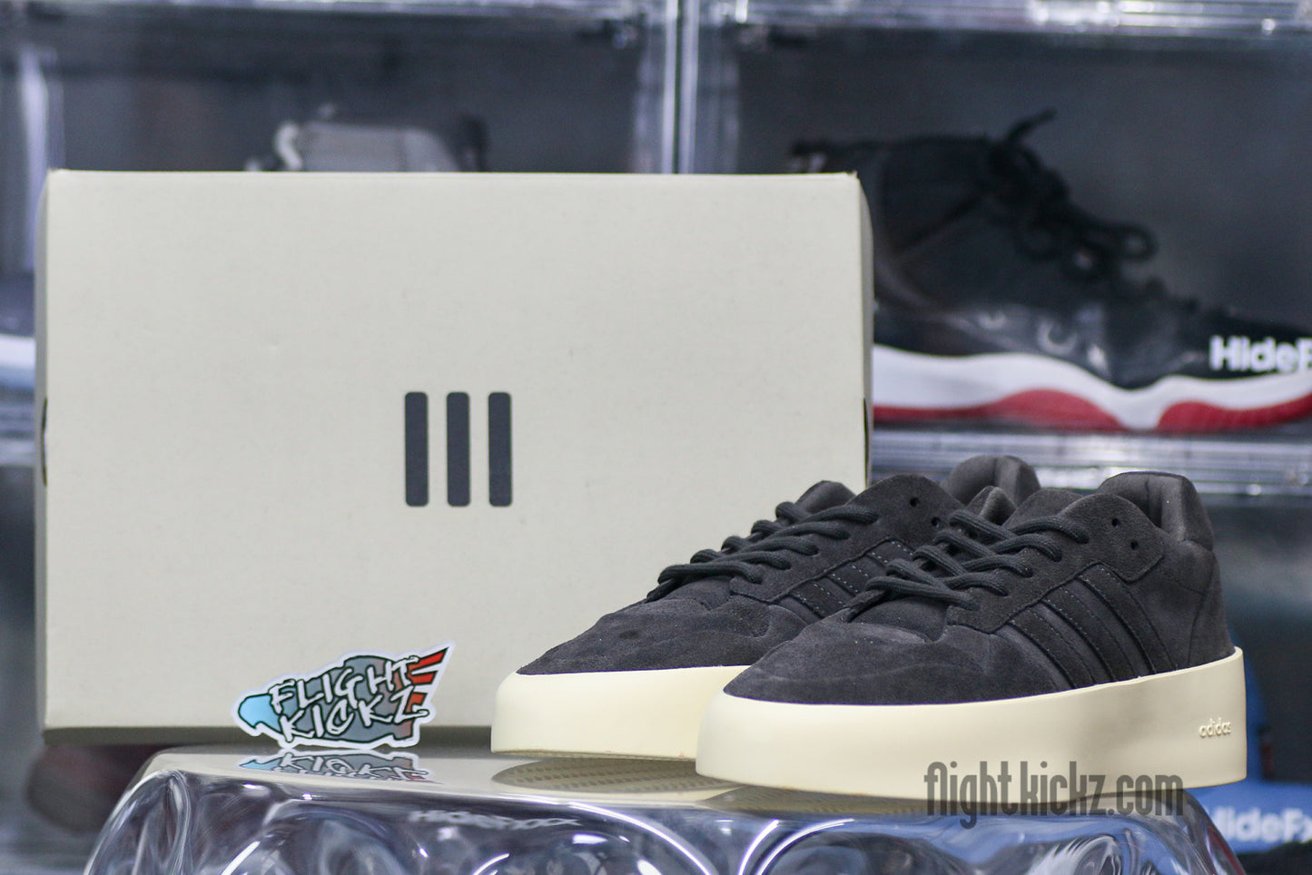 Fear of God x adidas Rivalry Low 86 Core Black