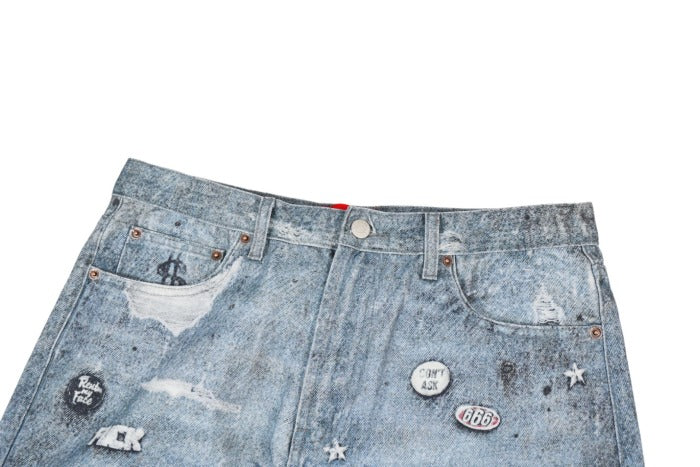 Suprem3 HJR TROMPE L'OEIL LOOSE FIT Jeans